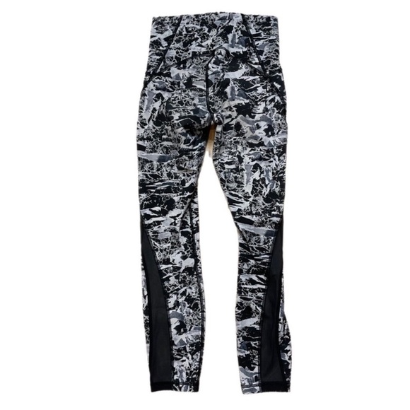 Lululemon Train Times 7/8 Pant 25” Interlaced Starlight Black / Black - Picture 6 of 14